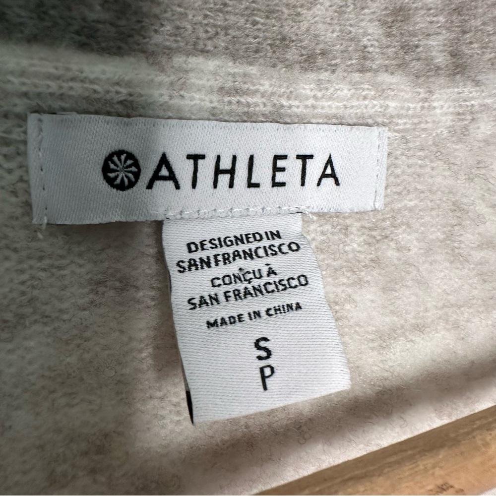 Athleta | Westlake Cardigan Sweater Toasted Brown Heather Size Small - Picture 5 of 7